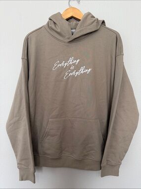 Everything Is‎ Everything Taupe Pullover Hoodie Heavy Women’s Large